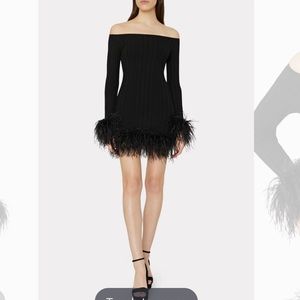 mini long sleeve flowy dress Black Lurex Chiffon Flowy Long Sleeve Mini Dress